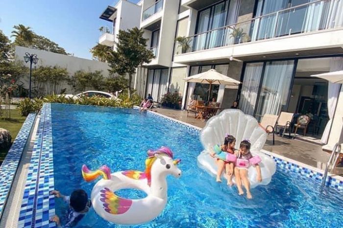 Villa 7PN bể bơi siêu rộng tại Tuần Châu